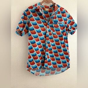 MOKUYOBI Women`s Multicolored Casual Button Down Shirt  Size XS
